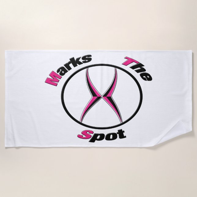 X marks the spot   beach towel (Front)