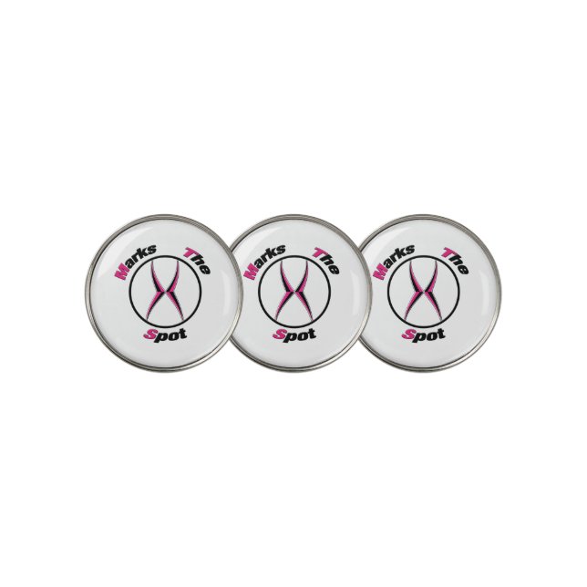 X marks the spot  golf ball marker (3 Up)