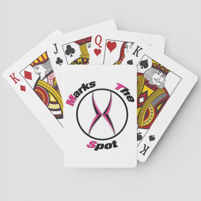 X marks the spot  poker cards (Back)