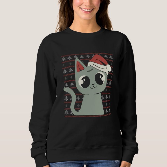 X-Mas Cat Ugly Sweater (Front)