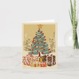 X-Mas Motiv, mit Geschenken unterm Weihnachtsbaum Card