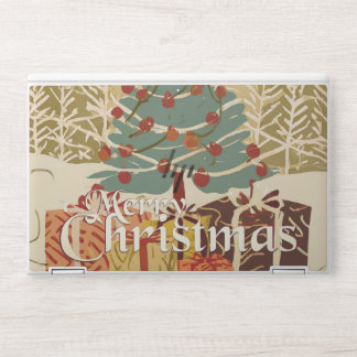 X-Mas Motiv, mit Geschenken unterm Weihnachtsbaum HP Laptop Skin