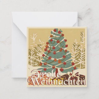 X-Mas Motiv, mit Geschenken unterm Weihnachtsbaum Note Card