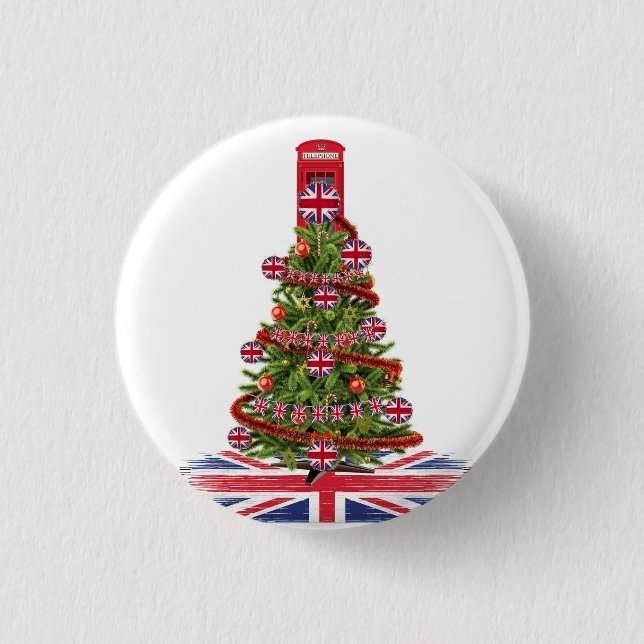 X-mas ugly sweaters for all of your British family Button (Front)