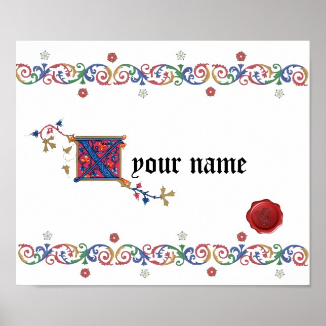 X medieval Poster (Front)