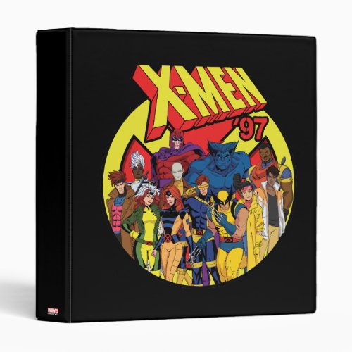 X_Men 97 Character Group Graphic 3 Ring Binder