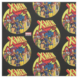 X-Men '97 Character Group Graphic Fabric