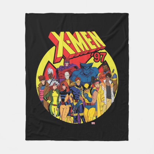 X_Men 97 Character Group Graphic Fleece Blanket