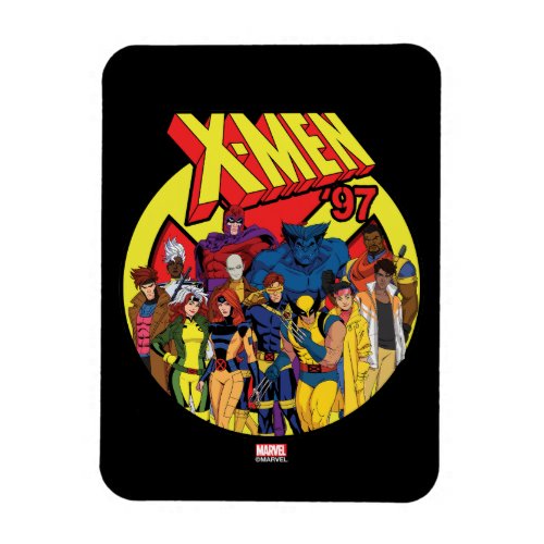 X_Men 97 Character Group Graphic Magnet