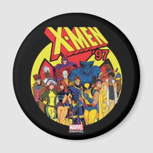 X_Men 97 Character Group Graphic Magnet