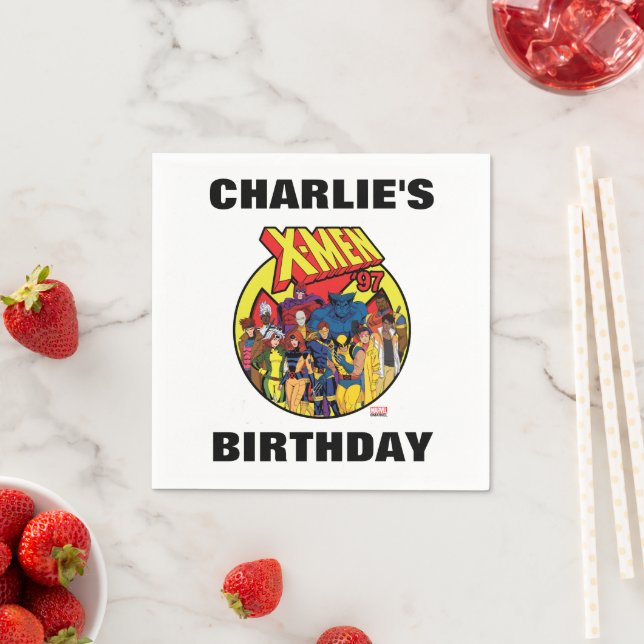 X-Men '97 Character Group Graphic Napkins (Insitu)