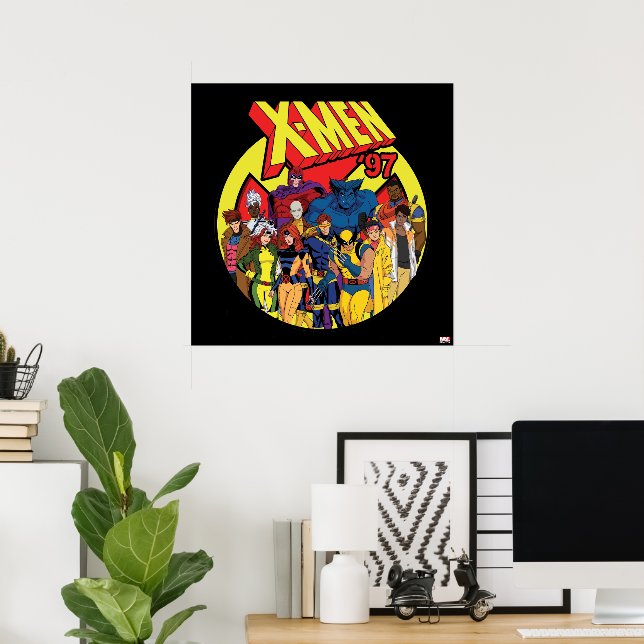 X-Men '97 Character Group Graphic Poster (Home Office)