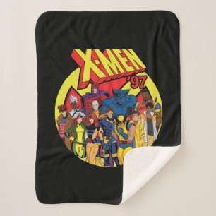 X-Men '97 Character Group Graphic Sherpa Blanket