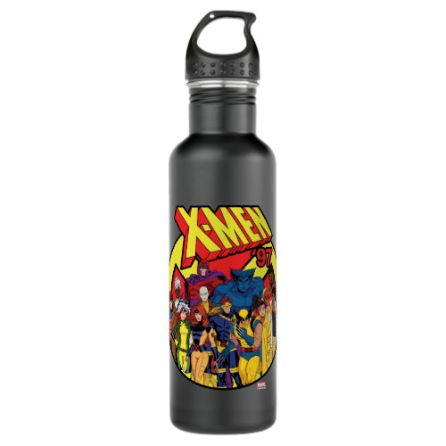X_Men 97 Character Group Graphic Stainless Steel Water Bottle