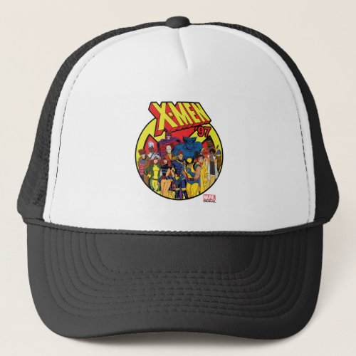 X_Men 97 Character Group Graphic Trucker Hat