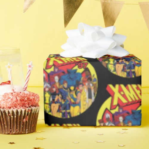 X_Men 97 Character Group Graphic Wrapping Paper