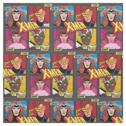 X_Men 97 Comic Panel Grid Fabric
