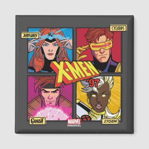 X_Men 97 Comic Panel Grid Magnet