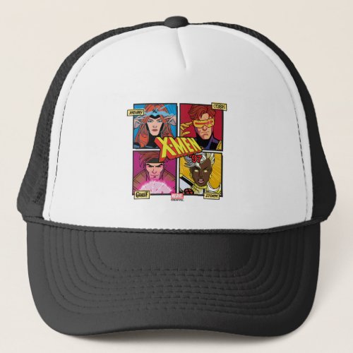 X_Men 97 Comic Panel Grid Trucker Hat