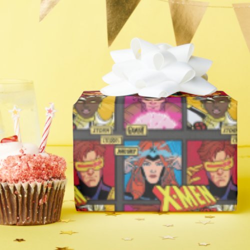 X_Men 97 Comic Panel Grid Wrapping Paper