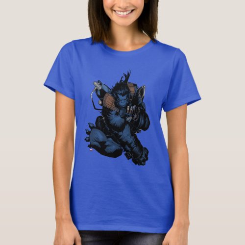 X_Men  Beast Jumping Forward T_Shirt