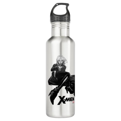 X_Men  Black  White Emma Frost Stainless Steel Water Bottle