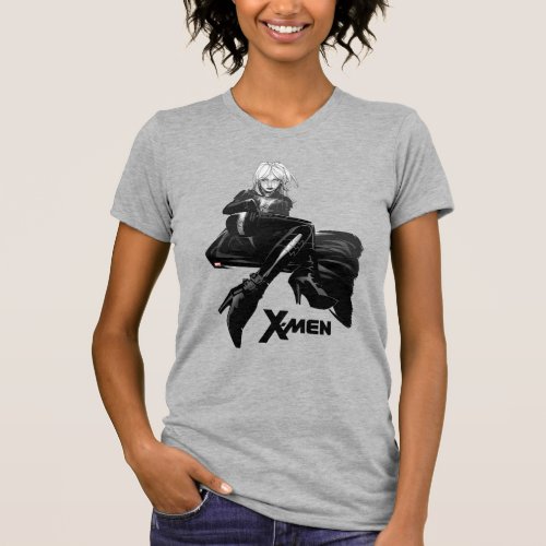 X_Men  Black  White Emma Frost T_Shirt