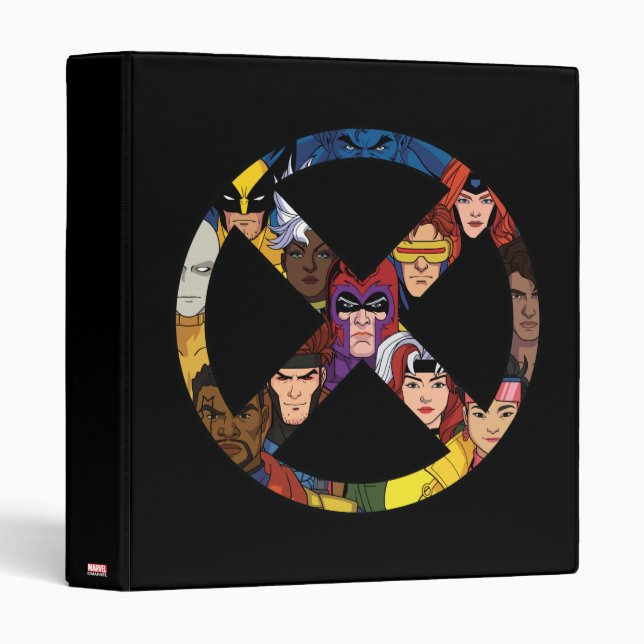 X-Men Character Icon 3 Ring Binder (Front/Spine)