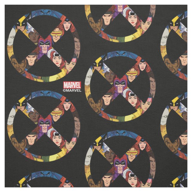 X-Men Character Icon Fabric (Swatch)