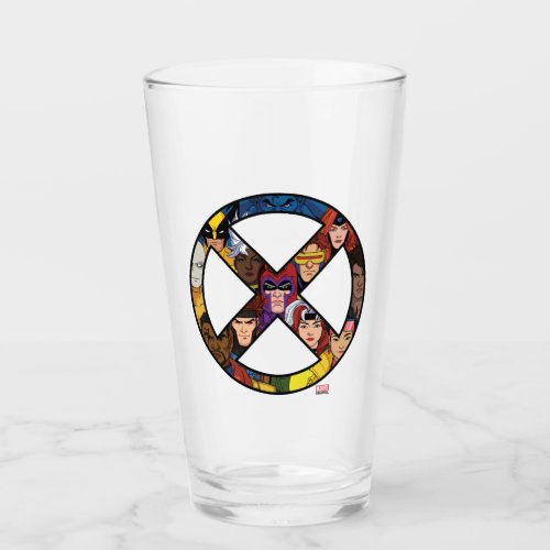 X_Men Character Icon Glass