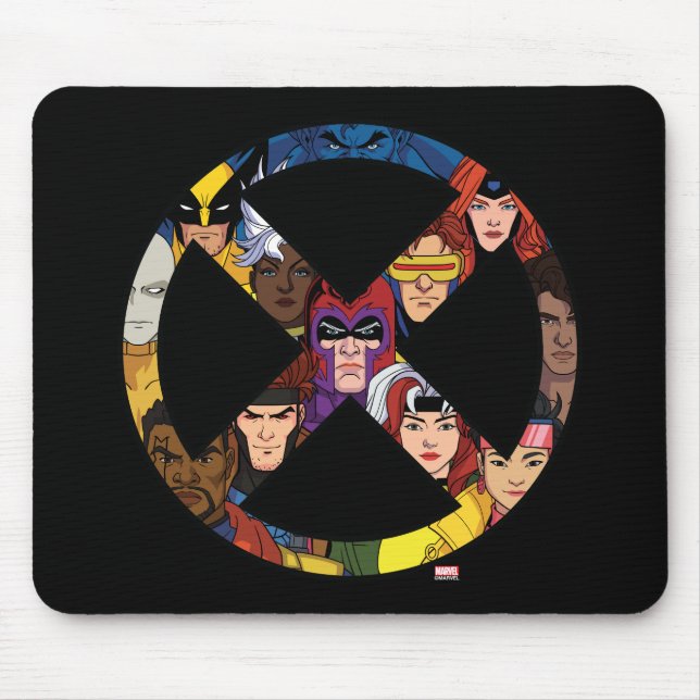 X-Men Character Icon Mouse Pad (Front)