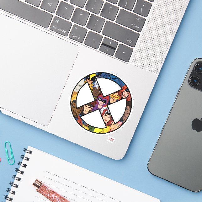 X-Men Character Icon Sticker (Laptop w/ iPhone)