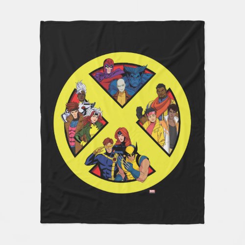 X_Men Character Symbol Fleece Blanket