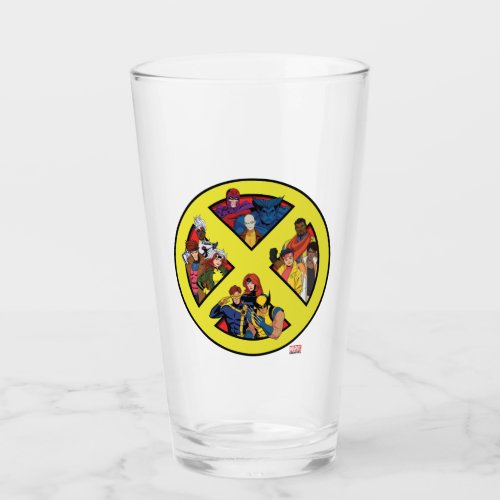 X_Men Character Symbol Glass