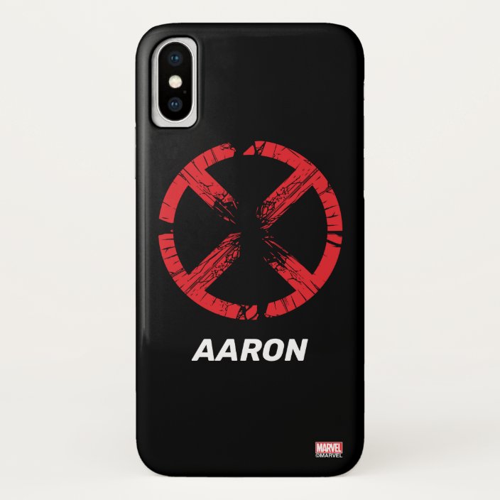 X Men Cracked Red And Black X Icon Case Mate Iphone Case Zazzle Com