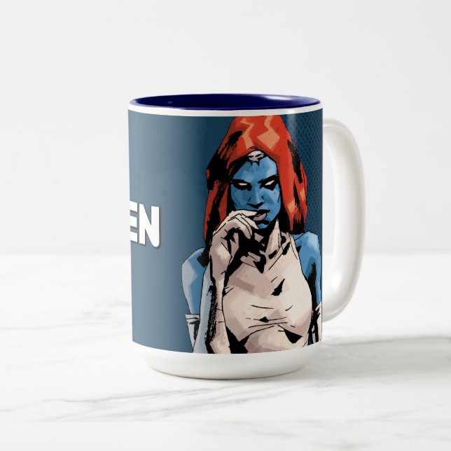 X-Men | Cunning Mystique Two-Tone Coffee Mug (Front Right)