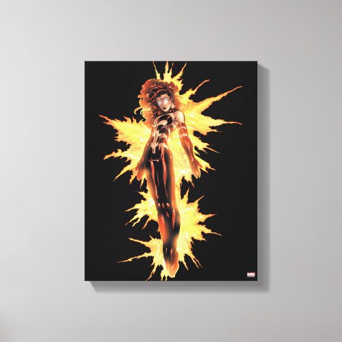 X_Men  Dark Phoenix Aflame Canvas Print