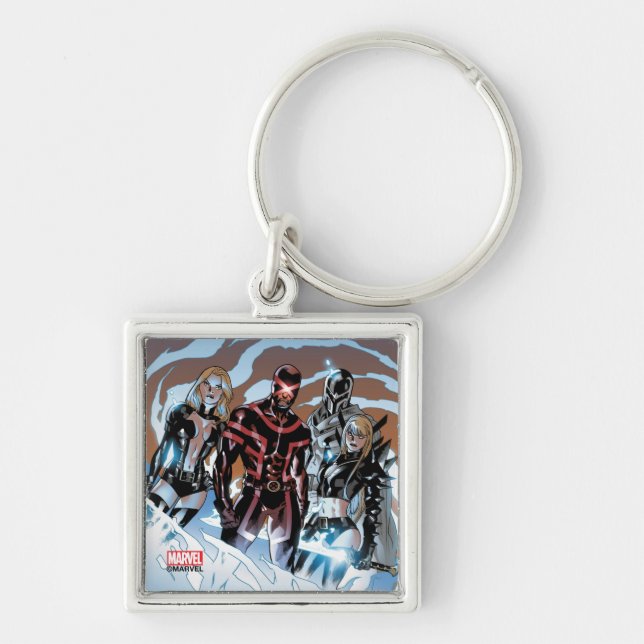 X-Men | Emma Frost, Cyclops, Magneto, & Magik Keychain (Front)