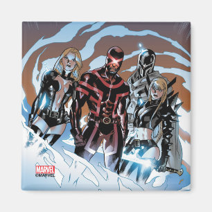 X-Men Emma Frost, Cyclops, Magneto, & Magik Magnet
