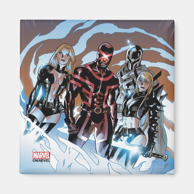 X-Men | Emma Frost, Cyclops, Magneto, & Magik Magnet (Front)