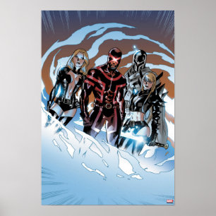 X-Men Emma Frost, Cyclops, Magneto, & Magik Poster