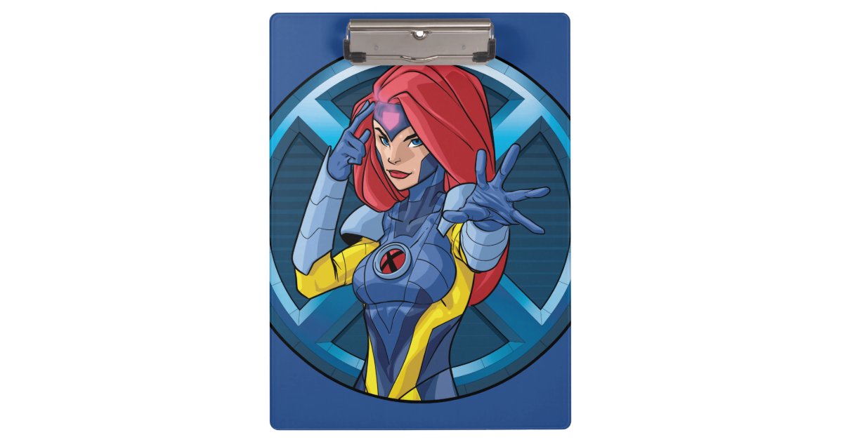 X Men Jean Grey Character Badge Clipboard Zazzle Com