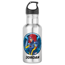 X-Men | Jean Grey Character Badge Stainless Steel Water Bottle X-Men | Jean Grey Character Badge Stainless Steel Water Bottle