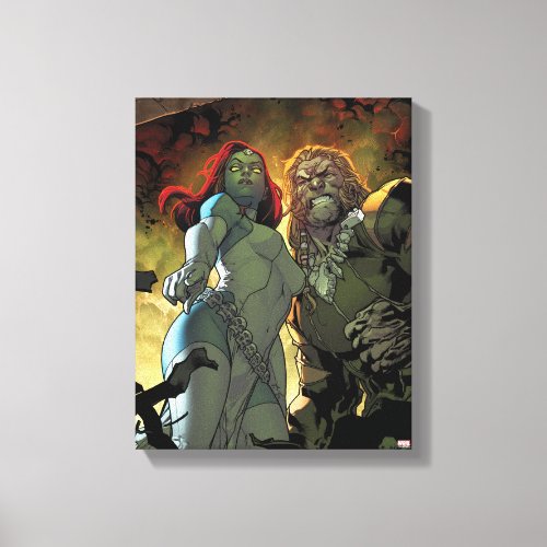 X_Men  Mystique  Sabretooth Canvas Print