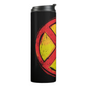X-Men | Red and Yellow Spraypaint X Icon Thermal Tumbler (Rotated Left)