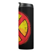 X-Men | Red and Yellow Spraypaint X Icon Thermal Tumbler (Rotated Right)