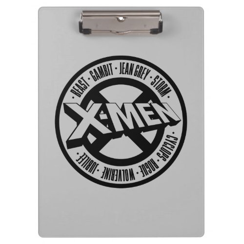 X_Men  Team Member Names Badge Clipboard