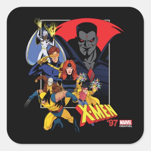 X_Men Vs Mister Sinister Square Sticker