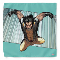 X-Men | Wolverine Leaping Down Comic Panel Bandana X-Men | Wolverine Leaping Down Comic Panel Bandana