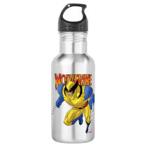 X-Men | Wolverine Running Into A Fight Stainless Steel Water Bottle X-Men | Wolverine Running Into A Fight Stainless Steel Water Bottle